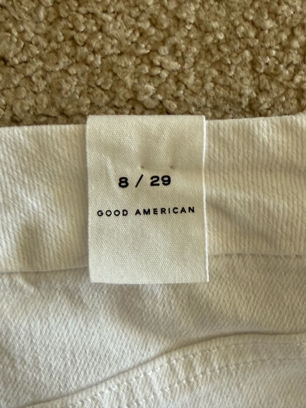 Good American Good Legs Straight White Jeans NWT Women’s Size 8/29 - Picture 7 of 8